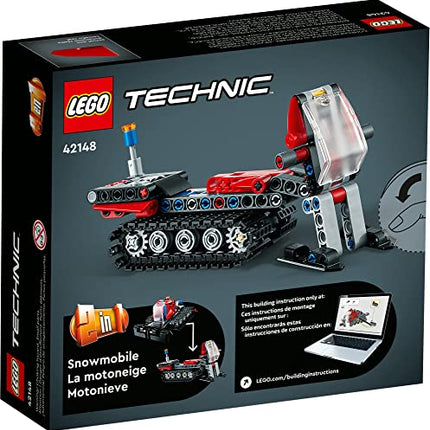 LEGO Technic Snow Groomer to Snowmobile 42148, 2in1 Vehicle Model Set, Engineering Toys, Winter Construction Toy for Kids, Boys, Girls 7+ Years Old, Birthday Gift Idea