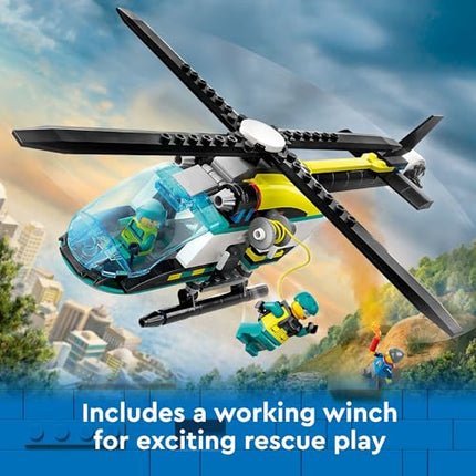 buy LEGO City Emergency Rescue Helicopter, Toy Aircraft Playset for Kids, Fun Gift for Boys and Girls in India