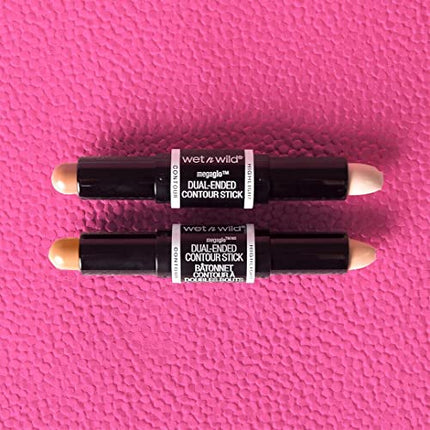 wet n wild MegaGlo Dual-Ended Contour Stick, Light Medium, Cruelty-Free