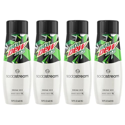 Buy SodaStream Mountain Dew Zero Sugar Soda Drink Mix, 14.9 Fl oz. (4 Pack) in India