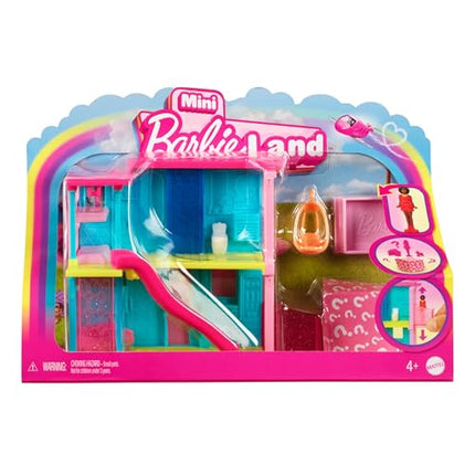 Barbie Mini BarbieLand Doll House Sets, Mini Dreamhouse with Surprise 1.5-inch Doll, Furniture & Accessories, Plus Elevator & Pool