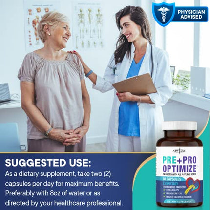 Pro Optimize Probiotics for Women, Menopause, 70 Billion CFU, Digestive Health - Relief for Bloating, Hot Flashes, Joint Support, Night Sweats - Gut Health & Metabolism - Dong Quai (60 (Pack of 1))