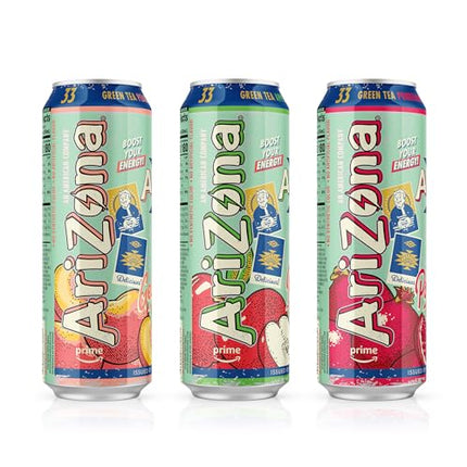 Buy AriZona x Fallout Green Tea Energy Drink, 12pk 22 fl oz, Variety Pack - 3 Flavors, Red Apple Green in India