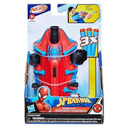 Marvel NERF Spider-Man Thwip-Tech Blaster, Includes 3 Darts, Web Shooter, Role Play Toy for Kids 5 and Up