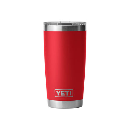YETI Rambler 20 oz Tumbler, Stainless Steel, Vacuum Insulated with MagSlider Lid, Rescue Red