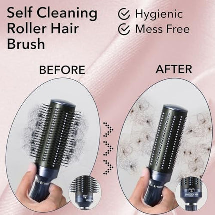 Buy Self Cleaning Hair Brush Comb - Detangler Round Brush for Blow Out - Easy Clean in India