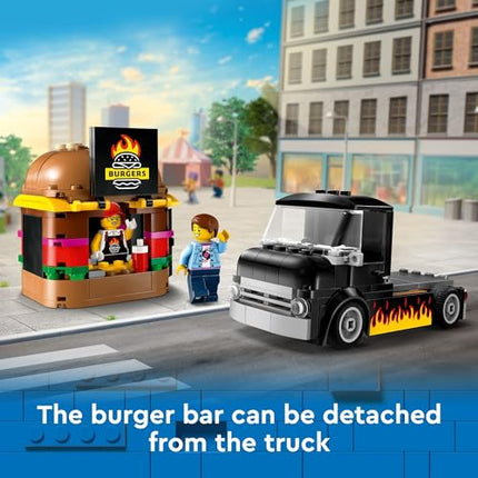 buy LEGO City Burger Truck Toy Building Set, Fun Gift for Kids Ages 5 Plus, Burger Van and Kitchen in India