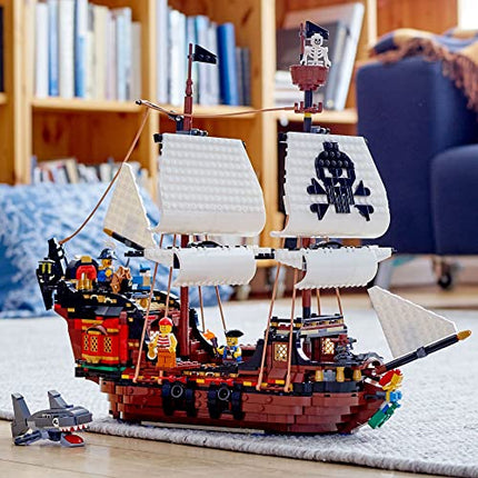 buy LEGO Creator 3 in 1 Pirate Ship Building Set, Kids can Rebuild The Pirate Ship into an Inn or Skull in India