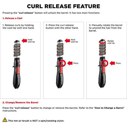 REVLON All-In-One Style Hot Air Kit | Curl and Volumize Hair, Salon-Styled Finish, Black