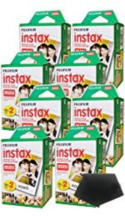 buy Fujifilm Instax Mini Instant Film (8 Twin Packs, 160 Total Pictures) for Instax Cameras in India