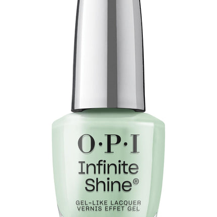 OPI Infinite Shine Long-Wear Soft Crème Finish Opaque Green Nail Polish, Up to 11 days of wear & Gel-Like Shine, In Mint Condition, 0.5 fl oz