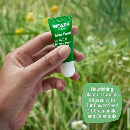 Buy Weleda Skin Food Lip Butter, 0.27 Ounce, Plant Rich Moisturizing Lip Care with Sunflower Seed Oil, Chamomile and Calendula in India