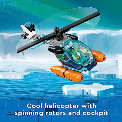 buy LEGO City Arctic Explorer Ship 60368 Building Toy Set, Fun Toy Gift for 7 Year Old Boys and Girls, w. in India