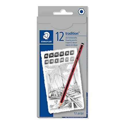 Buy STAEDTLER 110 C12-1 Tradition Graphite Pencil for Drawing & Sketching - Assorted Degrees (Box of 12) in India India