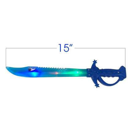 buy ArtCreativity Light Up Shark Sword for Kids - Set of 2, 15 Inch Dress-Up Toy Sword with Flashing LED in india