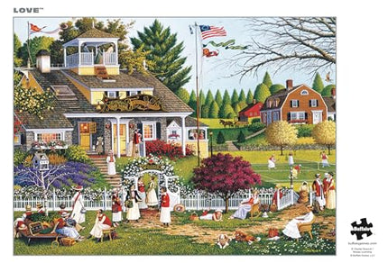 Buffalo Games - Silver Select - Charles Wysocki - Love - 1000 Piece Jigsaw Puzzle for Adults Challenging Puzzle Perfect for Game Nights - Finished Size 26.75 x 19.75