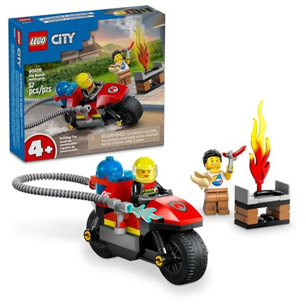 buy LEGO City Fire Rescue Motorcycle Firefighter Toy Playset for Kids Ages 4 and Up in India