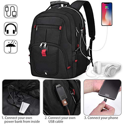 Buy NUBILY Laptop Backpack 17 Inch Waterproof Extra Large TSA Travel Backpack Anti Theft College Business in India