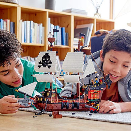 buy LEGO Creator 3 in 1 Pirate Ship Building Set, Kids can Rebuild The Pirate Ship into an Inn or Skull in India