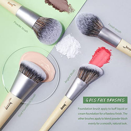 buy Jessup Vegan Makeup Brushes Set Premium Synthetic Powder Foundation Highlight Concealer Eyeshadow in India