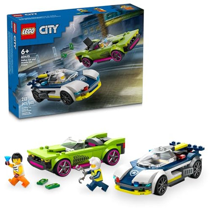 buy LEGO City Police Car and Muscle Car Chase, Emergency Vehicle Toy for Boys and Girls, Fun Gift for Kids in India