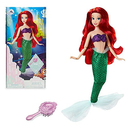 Disney Ariel Classic Doll from The Little Mermaid, 111⁄2 Inches, Fully Posable with Brush - Ages 3+