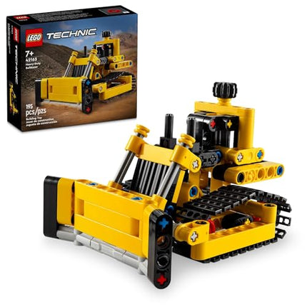 LEGO Technic Heavy-Duty Bulldozer Building Set, Kids’ Construction Toy, Vehicle Gift for Boys and Girls Ages 7 and Up, 42163