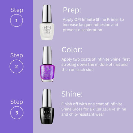 buy OPI Infinite Shine, Opaque & Dark Pearl Finish Blue Nail Polish, Up to 11 Days of Wear, Chip Resista in India