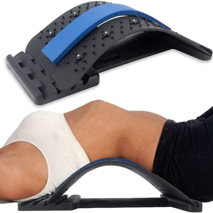 Maxbell Back Stretcher Magnetotherapy Massager | Multi-Level Adjustable Lumbar & Cervical Support
