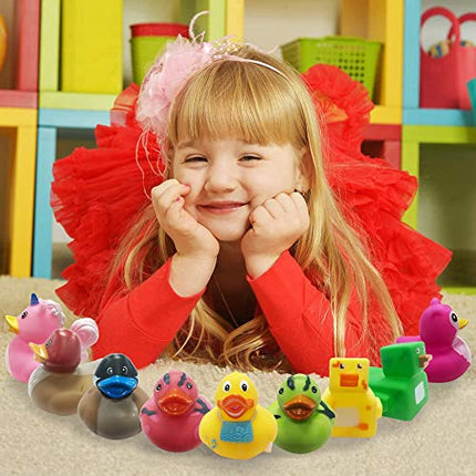 buy ArtCreativity Assorted Rubber Duckies for Kids and Toddlers (Pack of 12) Cute Duck Bath Tub Pool Toy in India