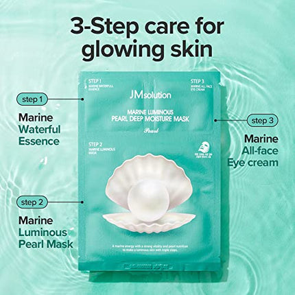 Buy JM Solution Marine Luminous Pearl Deep Moisture 3 Step Skin Care Face Mask - Korean Skincare - in India