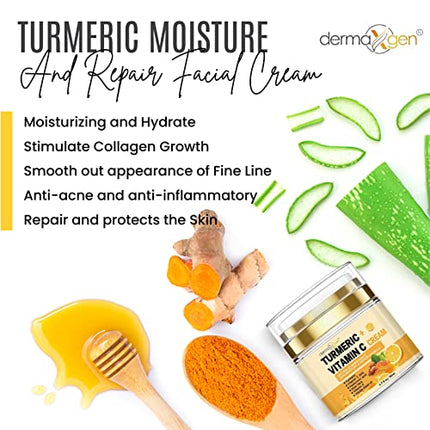 buy DERMAXGEN Turmeric Face Cream + 30% Vitamin C Glow Boosting Moisturizer & Skin Repairing, Hydrating in India