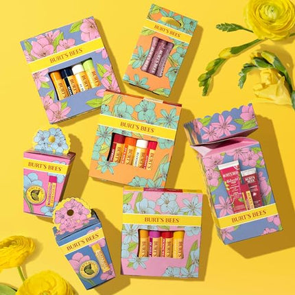 Burt's Bees Mothers Day Gifts for Mom - Spring Surprise Set, Original Beeswax Lip Balm and Lemon Butter Cuticle Cream, Lip Moisturizer With Responsibly Sourced Beeswax, 2 Count