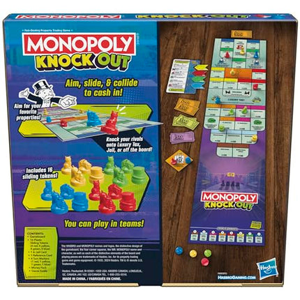 Monopoly Knockout Family Party Game for Kids, Teens, and Adults | Ages 8 and Up | 2-8 Players | 20 Mins. Average | Quick-Playing Board Games