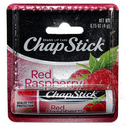 Buy Chapstick (1) Stick Red Raspberry Flavored Lip Balm Lip Care Carded 0.15 oz in India India