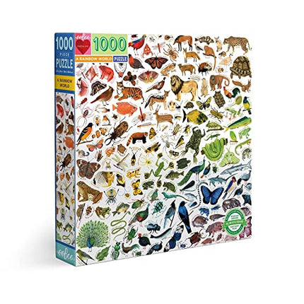 Buy eeBoo: Piece and Love A Rainbow World 1000 Piece Square Adult Jigsaw Puzzle, Puzzle for Adults in India