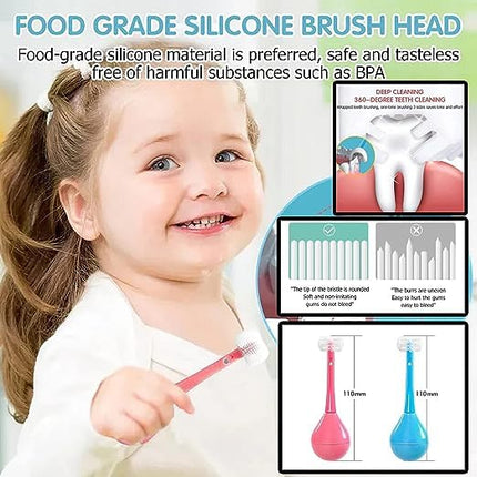 Maxbell 1 pcs Three-Sided Random Color Toothbrush for Kids | Creative Cartoon Oral Care Tool