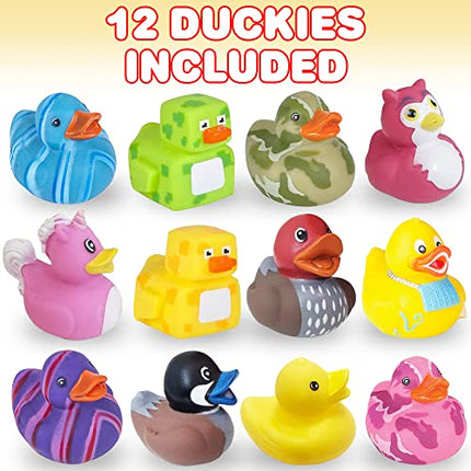 buy ArtCreativity Assorted Rubber Duckies for Kids and Toddlers (Pack of 12) Cute Duck Bath Tub Pool Toy in India