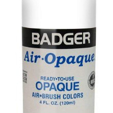 Badger Air-Brush Company Air-Opaque Airbrush Ready Water Based Acrylic Paint, White, 4-Ounce