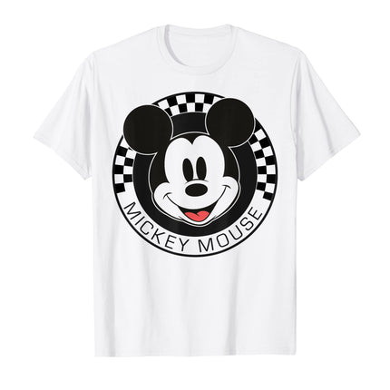 Buy Disney Mickey And Friends Mickey Mouse Checkerboard Circle Short Sleeve T-Shirt For unisex-child, Small in India