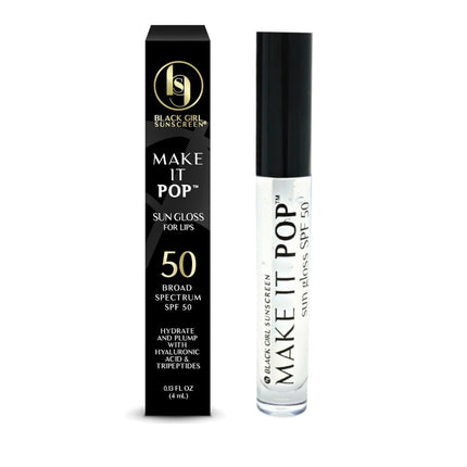 Black Girl Sunscreen - Make It Pop Sungloss - Revolutionary Sun Protection and Gloss in One - SPF 50