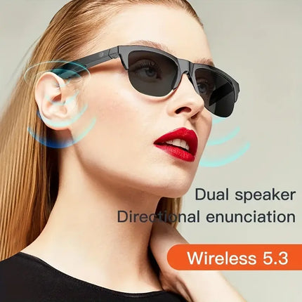 Maxbell Smart Glasses Headphones - Wireless BT 5.0 Sunglasses with Anti-Blu-ray Protection