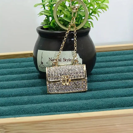 Maxbell Mini Rhinestone Bag Keychain: Elegant, Durable, and Versatile – Perfect Accessory for Your Style