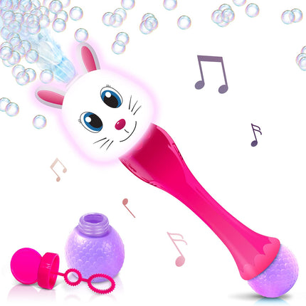 Buy Light Up Bunny Easter Bubble Wand, 14 Inch Illuminating Blower with Thrilling LED & Sound Effect in India