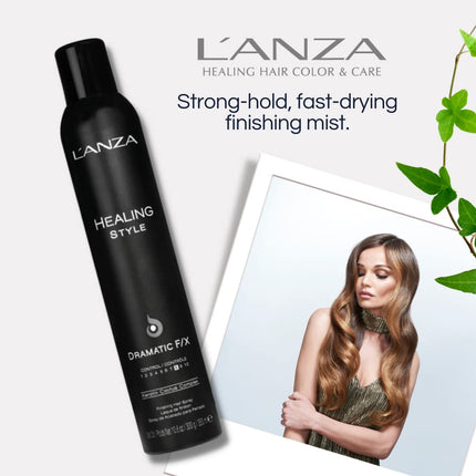 Buy L'ANZA Healing Style Dramatic F/X Hair spray with Strong Hold Effect, Eliminates Frizz, Nourishes in India