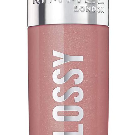 Rimmel Stay Glossy Lip Gloss - Non-Sticky and Lightweight Formula for Lip Color and Shine - 130 Blushing Belgraves, .18oz