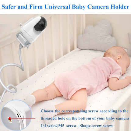 buy Derebir Baby Camera Mount Flexible Baby Monitor Holder Stand Compatible with Nanit Pro,Vetch,eufy, H in India