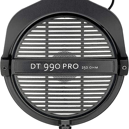 buy beyerdynamic DT 990 Pro 250 Ohm Open-Back Studio Mixing Headphones Bundle -Includes- Soft Case, Headphone Splitter, and More in India