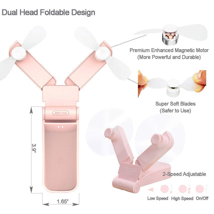 Dual Head Foldable Design