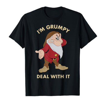 Buy Disney Snow White I'm Grumpy Deal With It Portrait T-Shirt in India